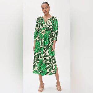 Cara Cara Vibrant Simone Midi in Palm Beach Green XS/S EUC